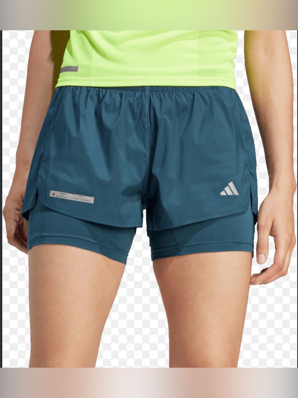 Adidas Ultimate 2-in-1 Running Shorts (lined)-Sz M